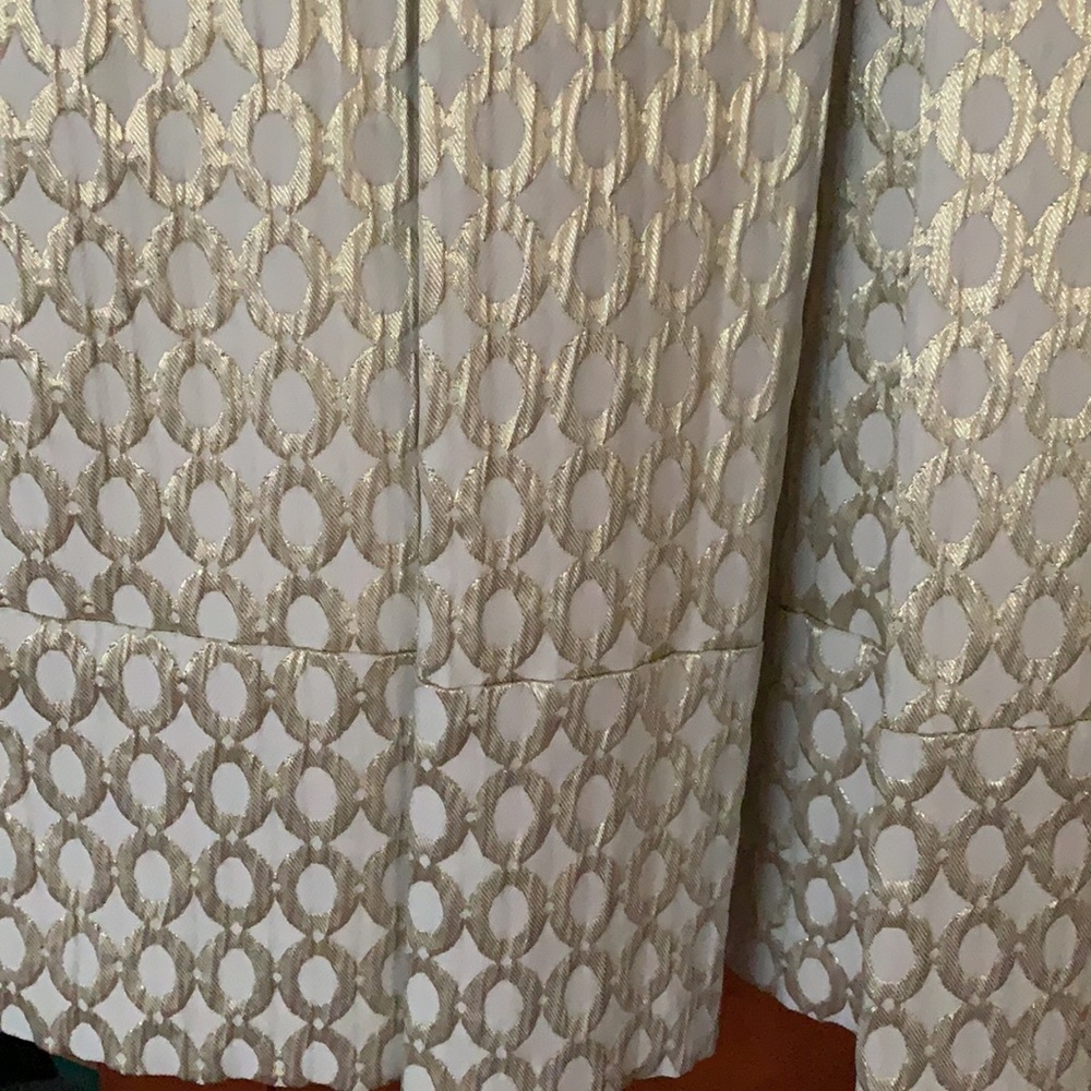 COPY - Eliza J Beautiful Metallic Thread Dress With Pink Lining - Picture 3 of 8